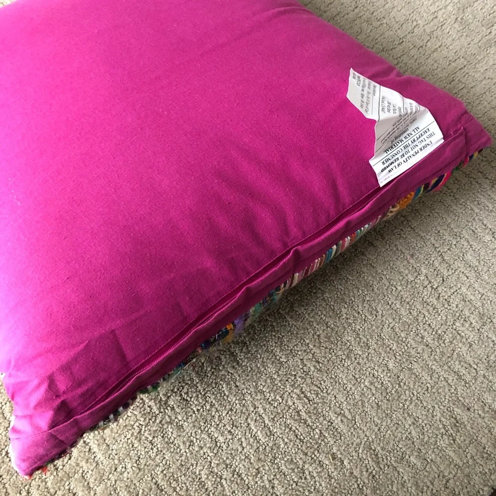 World Market Patchwork 18in by 18in Throw Pillow